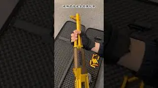 This golden AK-47 is so cool 😎#shorts #gun #toygun #ak47