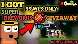 HOW TO GET SUPER FIREWORKS WITH 35 WLS (EASY TIPS) | Growtopia - Challenge