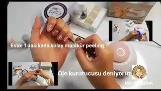 Evde Nasıl Manikür Yapılır | Oje Kurutucu | Tel Toka ile Basit Nail Art