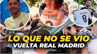 LO QUE NO SE VIO de la VUELTA del REAL MADRID: INTERVENCIÓN POLICÍA, sorpresa cn RÜDIGER, TRENT...