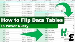 How to Flip Data Tables in Power Query