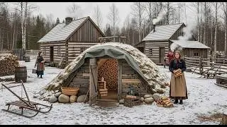 She built an underground shelter, and that kept her firewood dry during the worst snowstorm in years