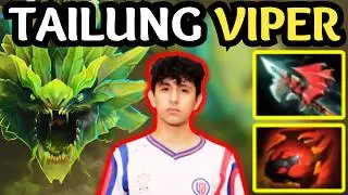 🔥 Tailung VIPER Mid OP Dominates With Nethertoxin & Poison Attack! 🔥 Dota 2