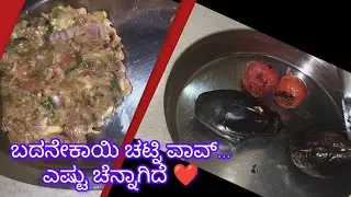 ಬದನೇಕಾಯಿ ಚಟ್ನಿ ಈ ತರ ಮಾಡಿ ನೋಡಿ.. ದಿನಾ ಮಾಡ್ತಾ ಇರ್ತಿರ ❤️❤️
