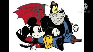 Mickey Mouse & Peg Leg Pete As Dragons