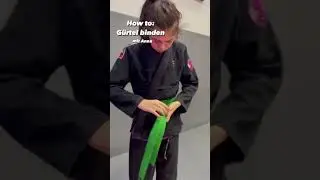 How to: G&uuml;rtel binden. Mit Anna #jiujitsu #judo #kidsvideo #g&uuml;rtel #karate