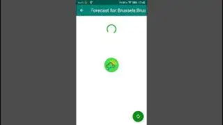Demo video of a weather app using location.