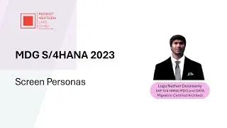 SAP Master Data Governance (MDG) | MDG S/4HANA 2023 | Screen Personas