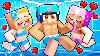 OMZ KISSES LILY AND CRYSTAL AT A POOL PARTY…