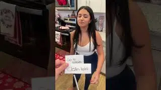 INDEX CARD CHALLENGE ON GF 😂 #shorts
