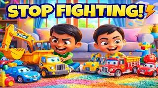 Stop Fighting! Learn to Share & Play Together | Kids Song for Toddlers
