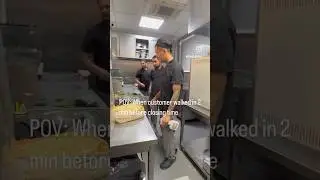 When customer walked in 2 min before closing time #kitchen #clips #food #pizza #everyday #fun