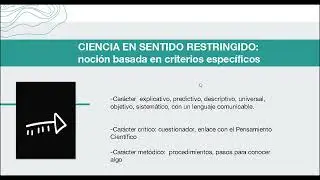 1 Ciencia en sentido restringido y Ciencia en sentido amplio