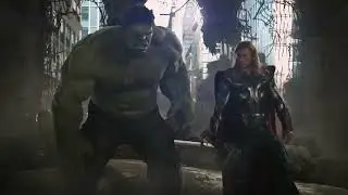 Avengers vs Chitauri Army   Hulk Punches Thor   Final Battle Scene   Movie 2025