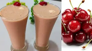 Make This Ultimate Vanilla Cherry Milkshake At Home l Creamy Cherry Milkshake l Cherry Smoothie l