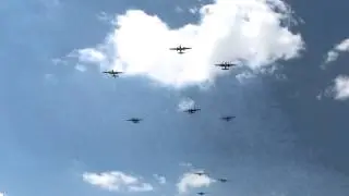 B-25 Flyover of Wright-Patterson Air Force Base