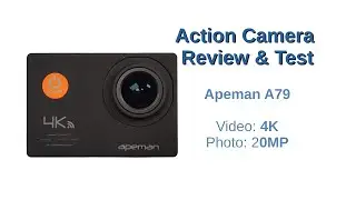 4k Action Camera Review & Test | Apeman A79 | TEMU
