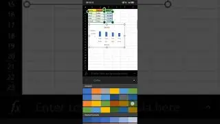 From mobile- How to make salary chart in easy way with excel(steps:- select data👉Insert 👉Chart)