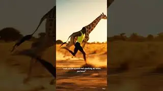 MAN vs GIRAFFE: The Ultimate Speed Test! 🏃&zwj;♂️💨 #shorts #racing #speed #fast #running
