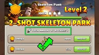 Place 2 Flying Fortress and Easily 2 Shot Skeleton Park (Level 2)