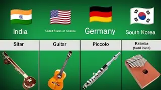 Musical instruments from different countries