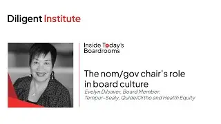 The nom/gov chair&rsquo;s role in board culture