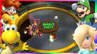 Super Mario Party Minigames #167 Koopa Troopa vs Rosalina vs Luigi vs Daisy