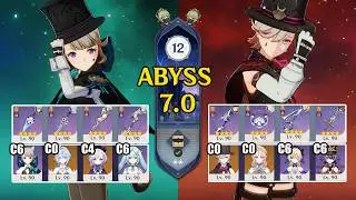 C6 Lynette Stellar Swirl & C0 Lyney Overload | Spiral Abyss 7.0 | Genshin Impact 【原神】
