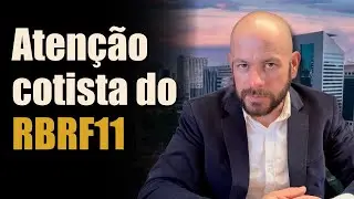 Aten&ccedil;&atilde;o cotista do RBRF11! Ele vai virar RBRX11 e voc&ecirc; precisa fazer esse procedimento.