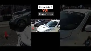Nissan Juke R vs Bugatti Veyron | #shorts #dragrace #nissan #juke #r #vs #bugatti #veyron #race