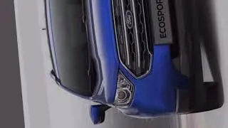 ford ecosport facelift front view rendering