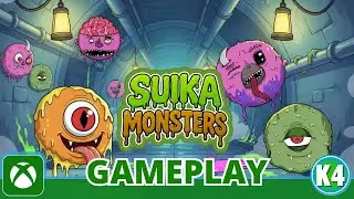 Match Monsters Suika Style In Suika Monsters | First Look Xbox Gameplay (Triple Stack)