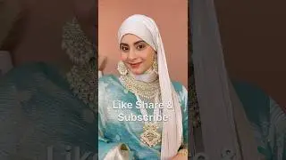 How to Style Hijab with Saree & Jewellery | Wedding Guest Hijab Style with Saree #hijabstyle  #hijab