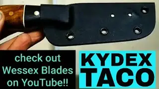 Kydex Taco Sheath for custom neck knife
