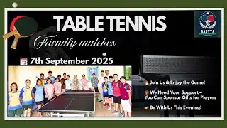 Morning Live Table Tennis Friendly Matches | RASTTA &times; The Saksham School Sahuwas | 7th Sept 2025