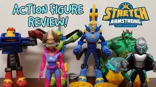 FLEX ACTION! - Stretch Armstrong and the Flex Fighters Action Figures Review!