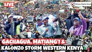 LIVE: Gachagua, Matiangi'i and Kalonzo Storm Western Kenya for a MEGA TOUR to unseat Ruto || Day 2