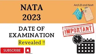 NATA 2023 Exam Date | NATA 2023 Registration Date