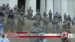 Troops not coming home yet amid protests