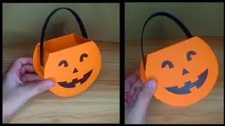 DIY Pumpkin Basket from Waste Cardboard