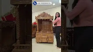Temple Design #templeforhome #woodentemple #poojamandir #devghar #altar #explore #aarsun