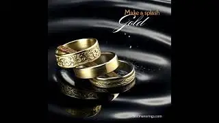 STAND OUT with BOLD Gold Mens Wedding RIngs
