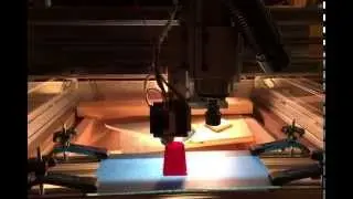 Large 3D plastic extruder printer on the Pilot Pro CNC router