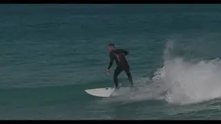 Surfing in South Beach, Miami (4k) 11-18-2019