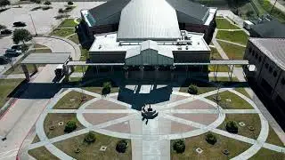 St. Maximilian Kolbe Catholic Community | Elegant Wedding Venue in Houston, TX | Drone Shot