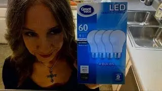LED Light Bulbs in the Hall | Great Value Brand | How Long Will They Last?