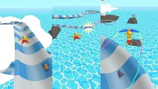 Aquapark.io [Levels 1 - 13] | Water Slide Game | Android Mobile Longplay