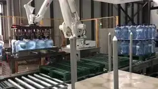Automatic Robot Palletizer, Drum Palletizer, Fully automatic robot palletizing system