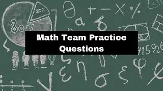 Math Team - 2020 Samples - Problems 1-15