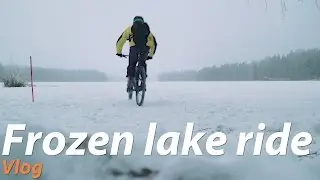 Riding on a frozen lake